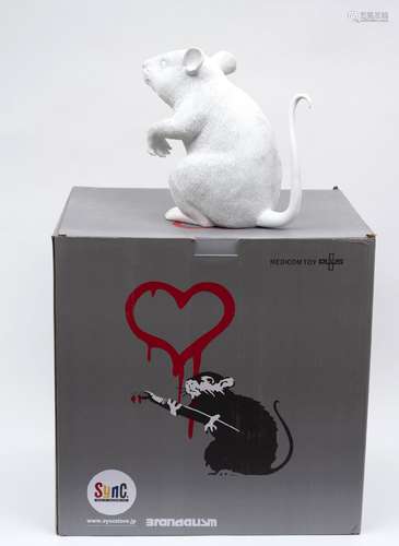 BANKSY (AFTER) - Love rat, Blanc, Medicom x Brandalism, Rési...