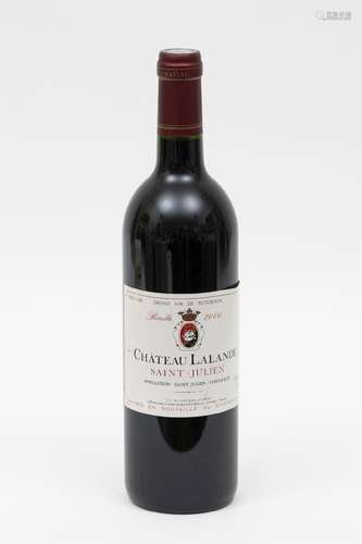 CHÂTEAU LALANDE - 1 bouteille CHÂTEAU LALANDE 2000 Saint-Jul...