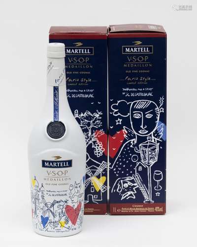 COGNAC MARTELL -  2 bouteilles COGNAC MARTELL V.S.O.P JC De ...