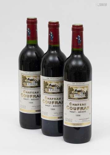 CHÂTEAU COUFRAN - 3 bouteilles CHÂTEAU COUFRAN 1996 Haut-Méd...