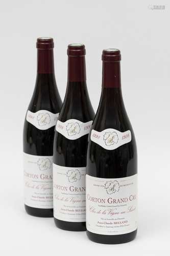 CORTON 3 bouteilles CORTON 1998 Grand Cru Jean-Claude Bellan...