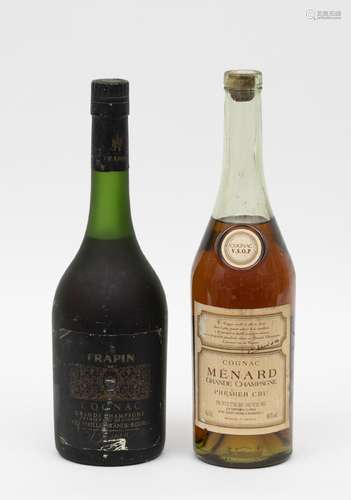 COGNAC 2 bouteilles : 1 COGNAC FRAPIN 1er Cru Grande Champag...