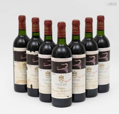 CHÂTEAU MOUTON ROTHSCHILD - 7 bouteilles CHÂTEAU MOUTON ROTH...