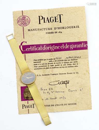 PIAGET - Piaget, référence 9872, vendue le 12 août 1970. Dou...