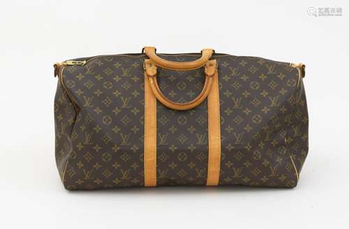 LOUIS VUITTON - Sac Keepall 50 bandoulière en toile monogram...