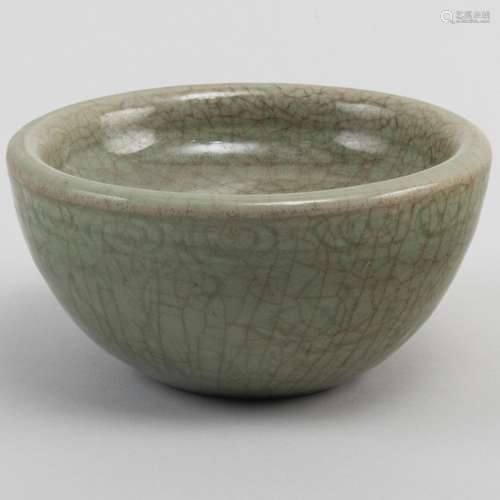 Chinese Longquan Celadon Warming Bowl