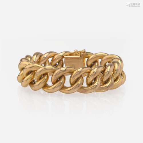 14K Yellow Gold Curb Bracelet