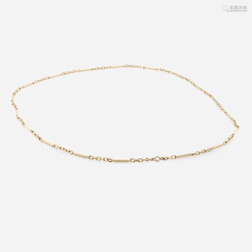 A 14K Yellow Gold Necklace