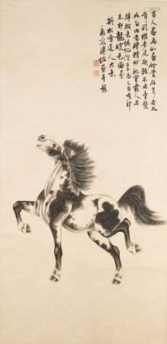 PU ZUO (1918-2001)  Horse after Zhao Mengfu