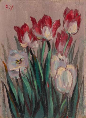 WANG JIYUAN (WANG CHI-YUAN, 1893-1975)  Tulips