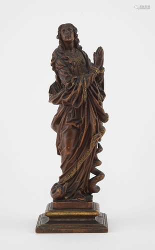 Vierge de l'Apocalypse, XVIe-XVIIe s<br />
Bois sculpté, H 2...