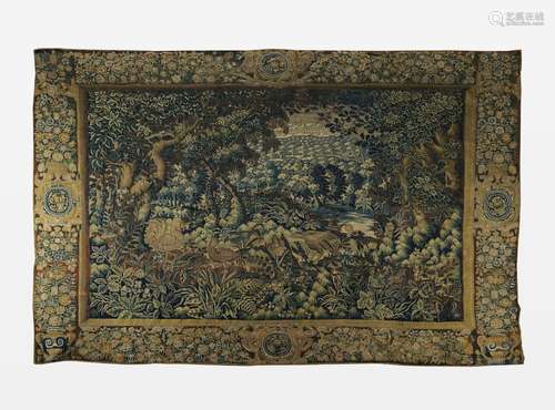 Tapisserie de verdure, ateliers d'Audenarde, Flandres, XVIIe...