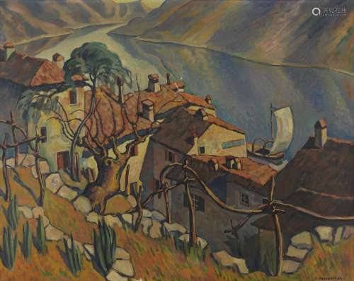 Louis Vonlanthen (1889-1937)<br />
Vue de Gandria, huile sur...
