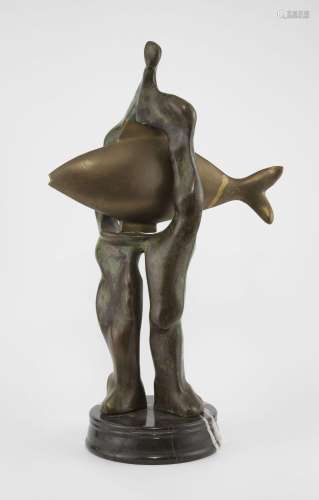 Stavri Kalinov (1944)<br />
Silhouette au poisson, bronze à ...