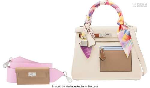 Hermès Limited Edition Colormatic 25cm Nata, Chai, and Cuivr...