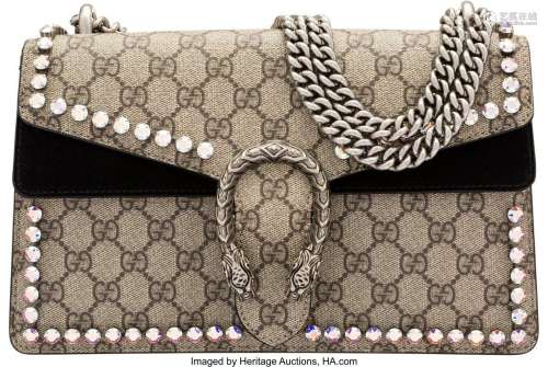 Gucci Beige and Black Dionysus GG Supreme Shoulder Bag With ...