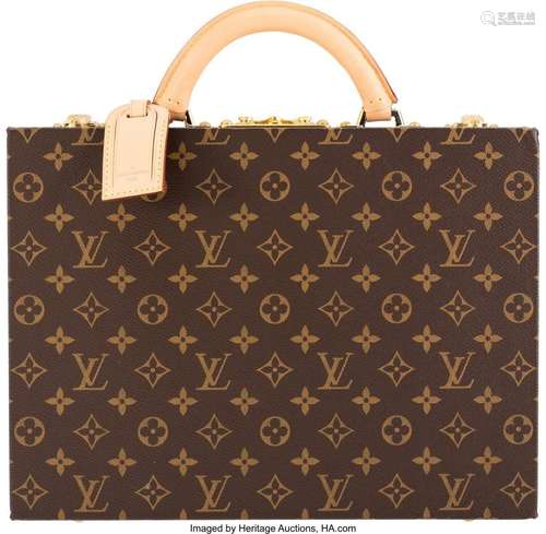 Louis Vuitton Monogram Coated Canvas Large Jewelry Case Trun...