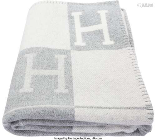 Hermès Gris & Ecru Avalon III Blanket Condition: 1 53&qu...