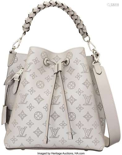 Louis Vuitton Gray Perforated Monogram Leather Muria Bucket ...