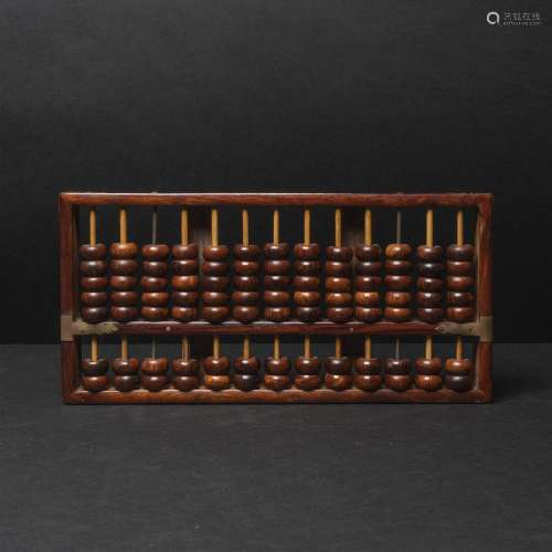 A Huanghuali Abacus, Mid 20th Century, ???? ?????, 14.6 x 7