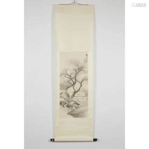 Ren Yu (1853-1901), Scholar Under a Willow Tree, ?? (1853-1