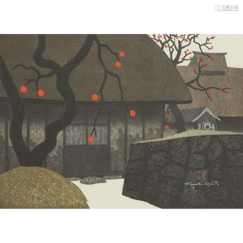 Kiyoshi Saito (1907-1997), Kaki no Aizu (2), Dated 1973, si