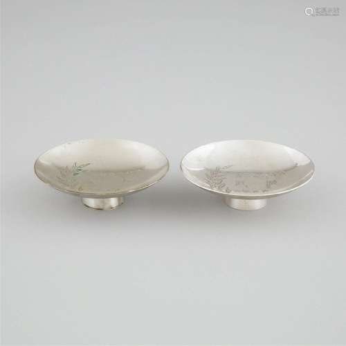 A Pair of Japanese Silver 'Mukden Incident' Triumphal Memor