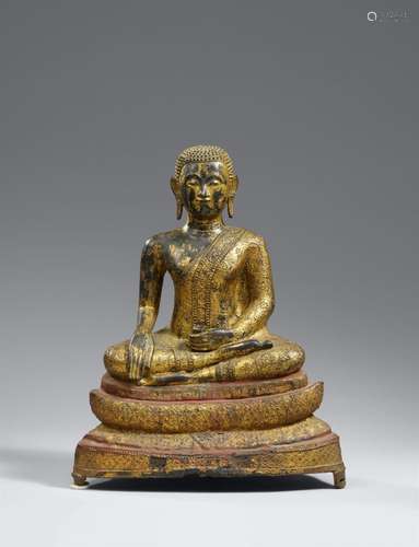 A Ratanakosin bronze figure of a Phra Malai. Thailand. 19th ...