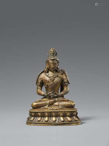 A bronze figure of Amitayus. Sino-Tibetan, 17th/18th century