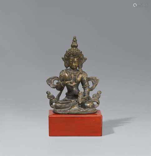 A bronze figure of Vajrasattva. Sino-Tibetan, 18th/19th cent...