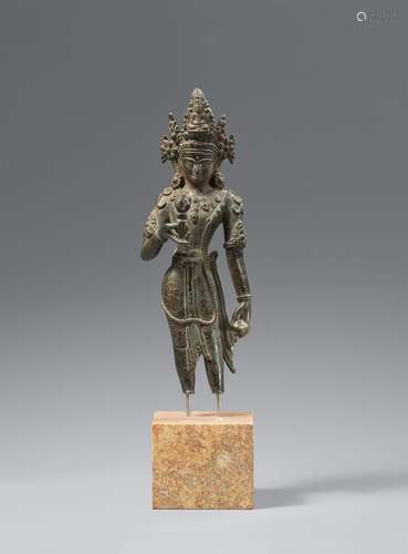 A bronze figur of Vajrasattva. Nepal