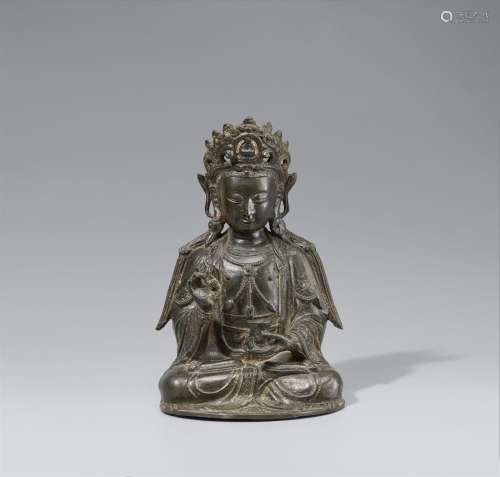 A bronze figure of Guanyin. 17th/18th century