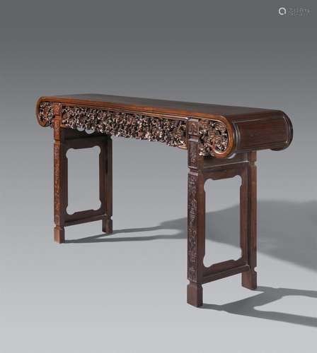 A very large hard wood altar table. Early 20th century