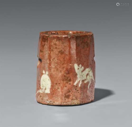 A Raku futaoki. Kyoto. Edo period, 18th/19th century