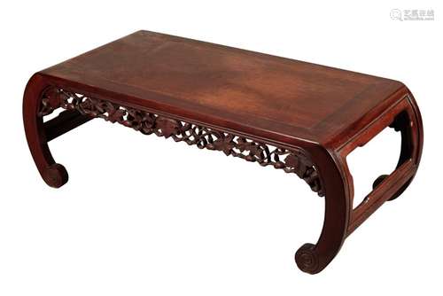 A CHINESE HARDWOOD `KANG` TABLE