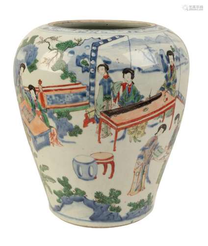 A CHINESE WUCAI VASE