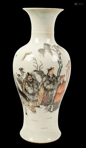 A CHINESE BALUSTER VASE