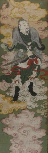 Peinture à l`encre et couleurs sur papier<br />
Chine, XVIIe...