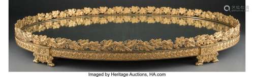 An Empire-Style Gilt Bronze Mirrored Surtout de Table, early...