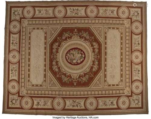 A French Aubusson Carpet, 20th century 122 x 165 inches (309...