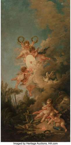 Manner of François Boucher (French, 1703-1770) Putti with sh...