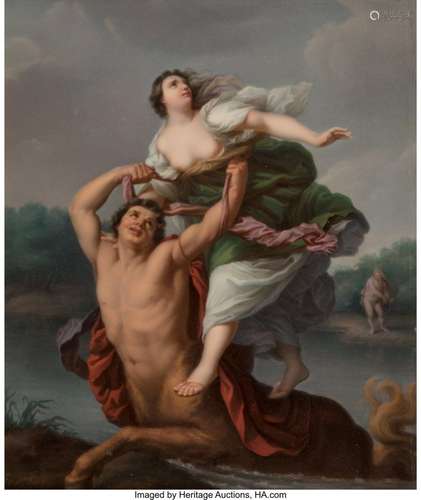 A KPM Porcelain Plaque after Guido Reni: The Abduction of De...