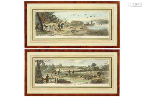 pair of antique English prints
