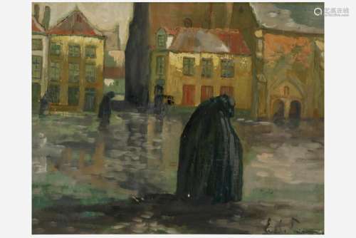 20th Cent. Belgian oil on canvas - signed Emile Lammers
