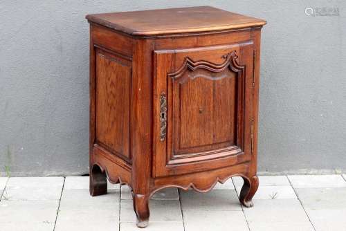 small 18th Cent. French oak cabinet with one door