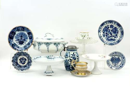 various items in porcelain and ceramic