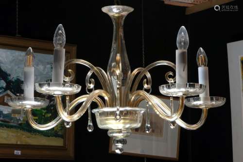 vintage Venetian Murano glass chandelier