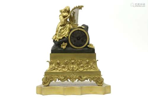 19th Cent. French Charles X style clock in gilded …