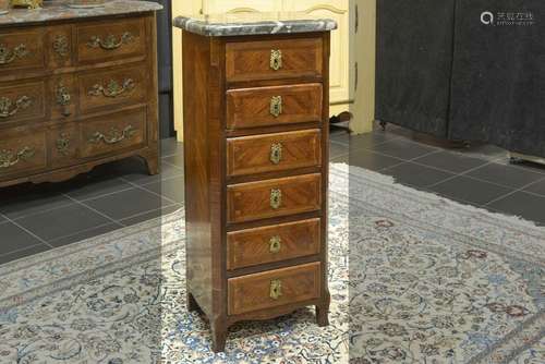 small antique, presumably French, chest of drawers…