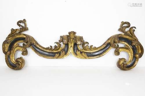 18th Cent. baroque style canopy in sculpted wood w…